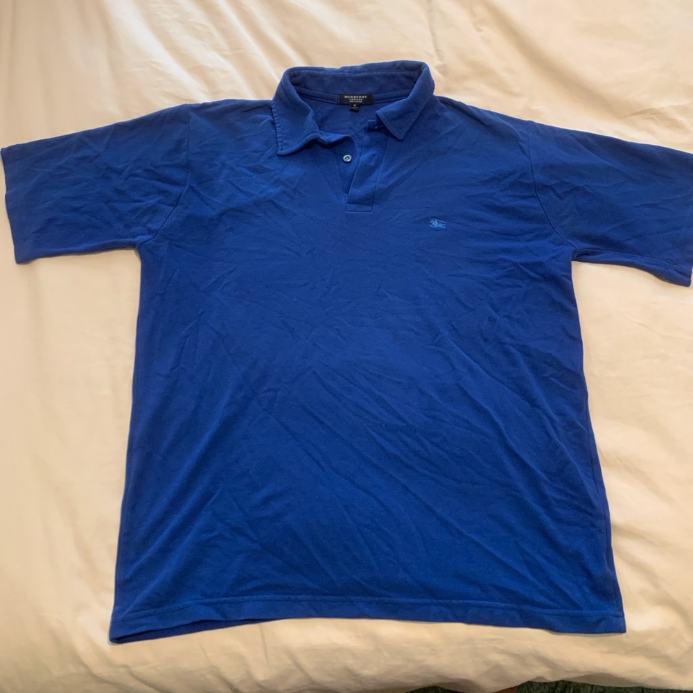 Vintage Burberry Polo Shirt Men Size Medium
